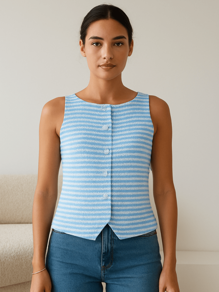 Colete-Maísa-Estampa-Listrada-Botões-Frontais-Azul-loline-01