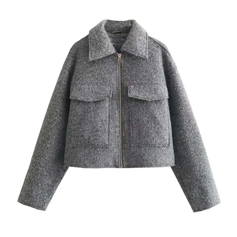 Jaqueta-Feminina-Zip-Colheita-Cinza-Colinas-Dourada-loline-06