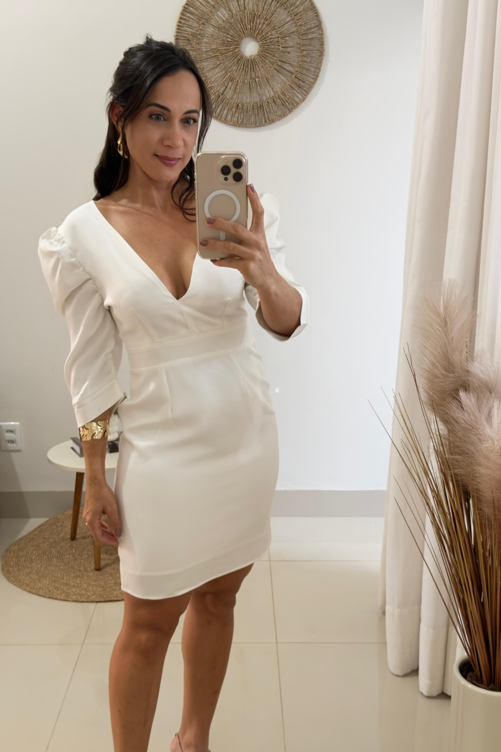 Vestido Branco Curto Antonella