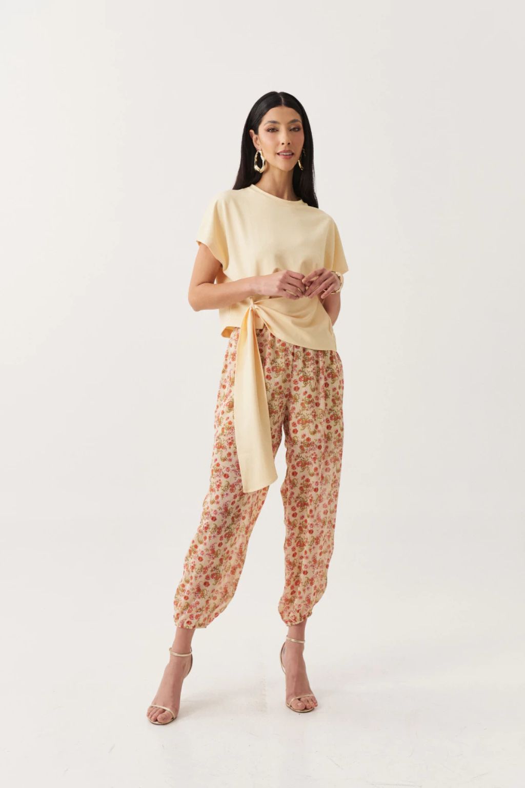 Blusa Ferrara em Malha Sarjada e Manga Japonesa