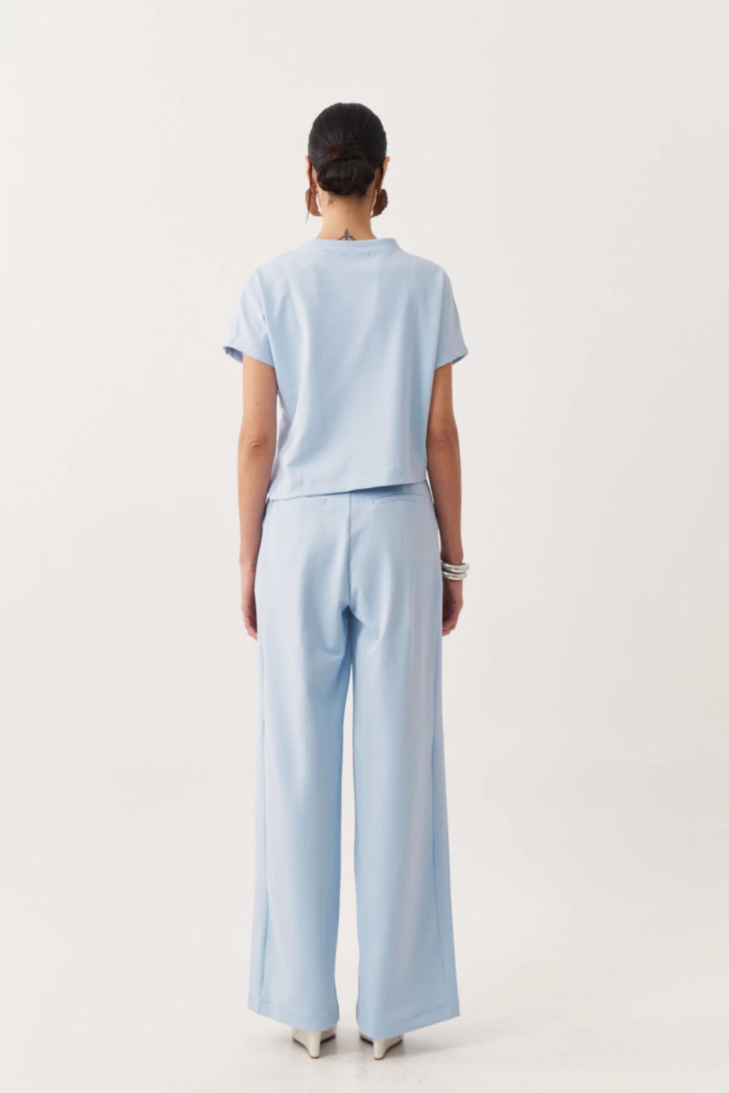 Blusa Ferrara em Malha Sarjada e Manga Japonesa