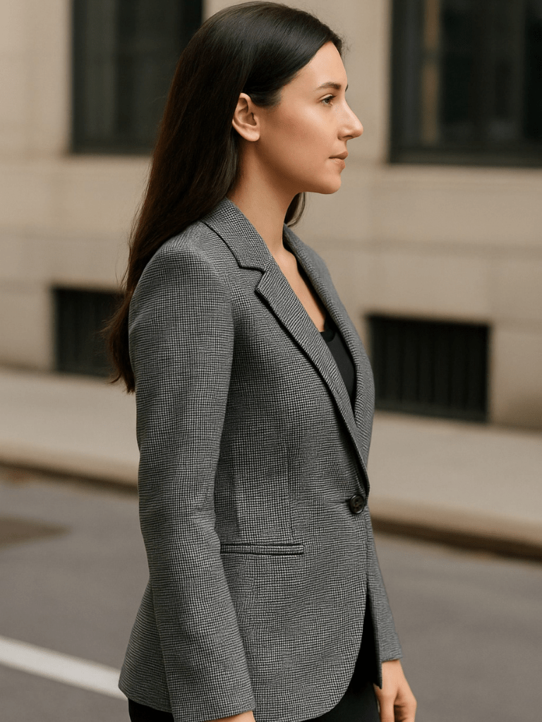 Blazer-Feminino-Elegante-Retrô-Gola-Longa-e-Manga-Longa-Cinza-loline-02