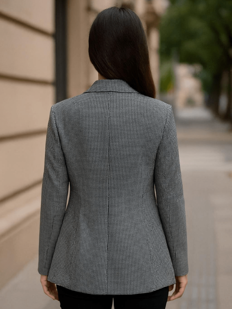 Blazer-Feminino-Elegante-Retrô-Gola-Longa-e-Manga-Longa-Cinza-loline-03