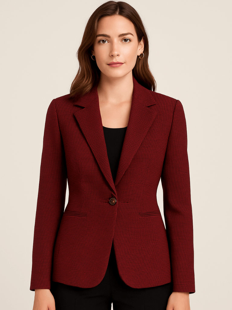 Blazer-Feminino-Elegante-Retrô-Gola-Longa-e-Manga-Longa-Vermelho-loline-01