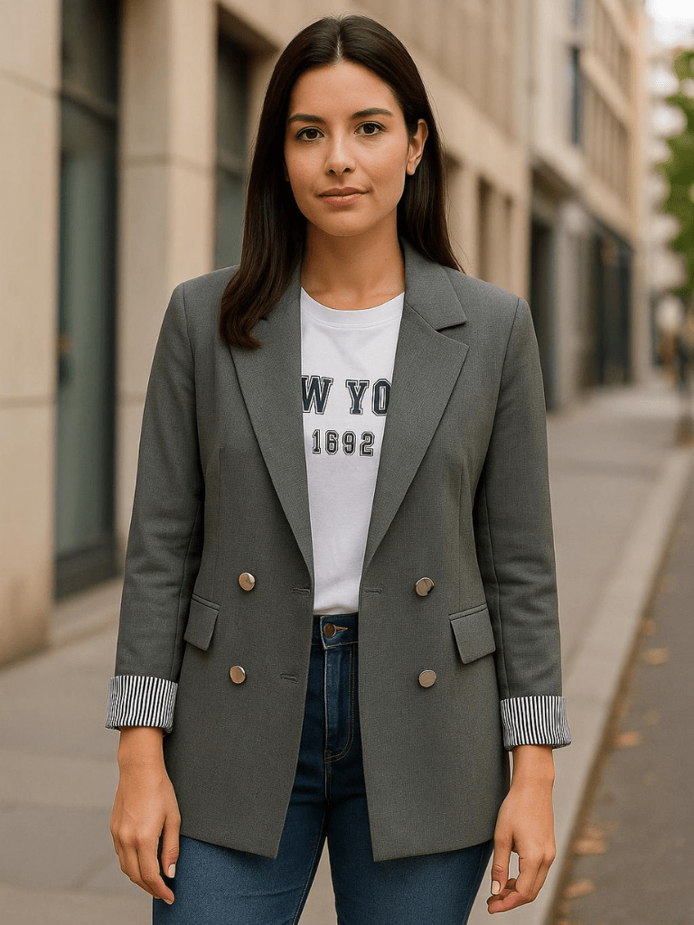 Blazer-Feminino-Elegante-de-Dupla-Fileira-Chumbo-loline-01