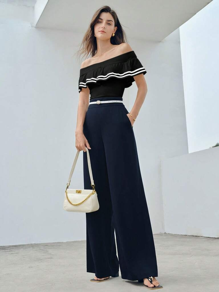 Blusa-Feminina-Com-Babados-e-Estampa-Listrada-Preto-Rieti-Loline-04