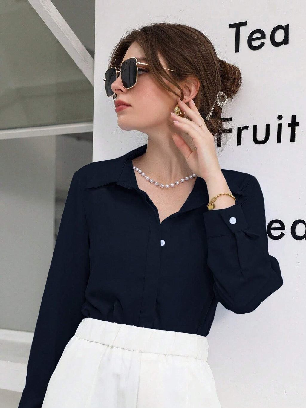 Blusa-Feminina-Social-Manga-Longa-Azul-Marinho-Loline-03