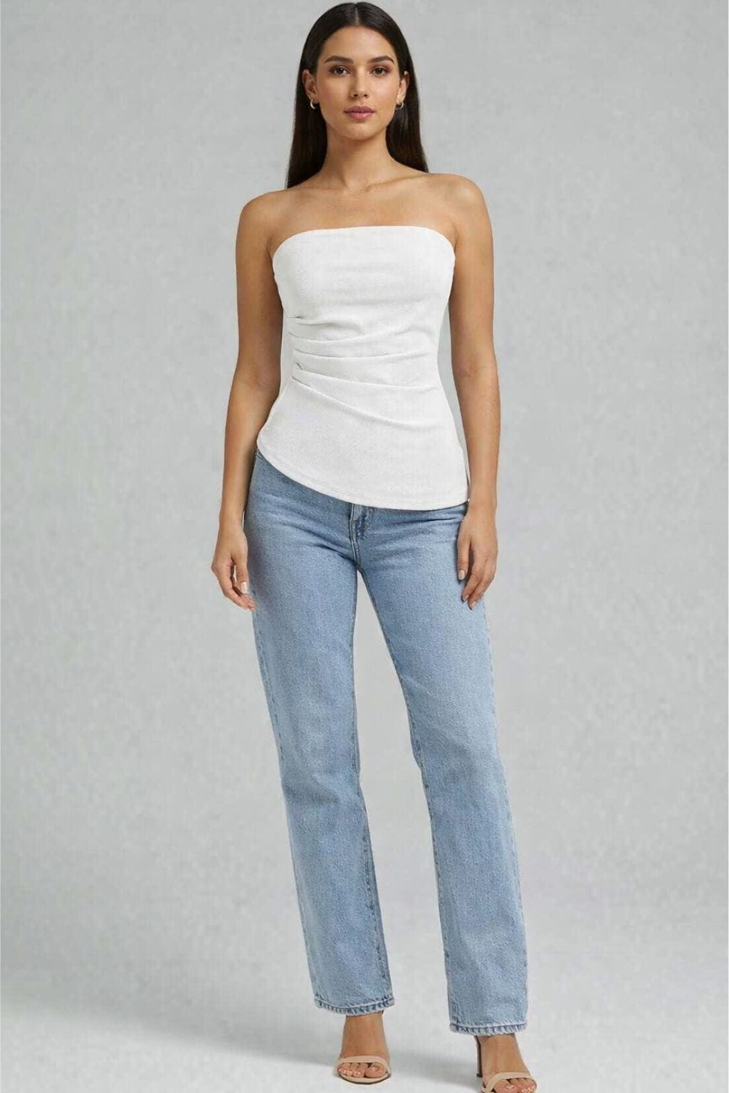 Blusa-Feminina-Vicenza-Detalhe-Franzido-e-Bainha-Assimétrica-Branca-LOLINE-01