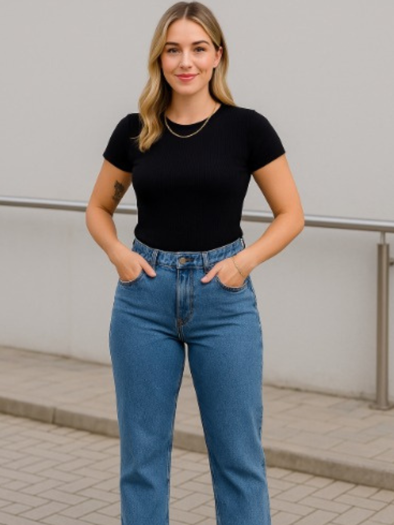 Calca-Jeans-Feminina-Cintura-Alta-Lavagem-Clara-loline-01 