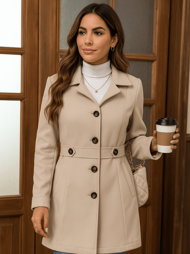 Casaco-Feminino-Minimalista-Botões-Frontais-Damasco-loline-01