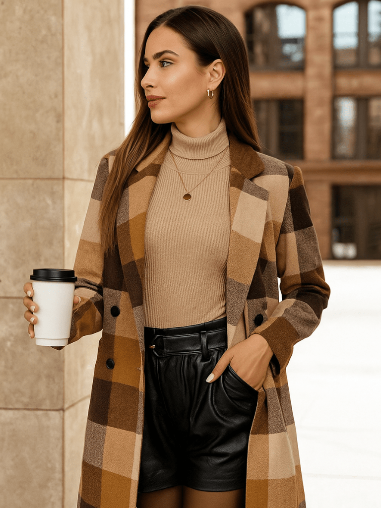 Casaco-Feminino-Sobretudo-Xadrez-Marrom-Gola-Virada-loline-01