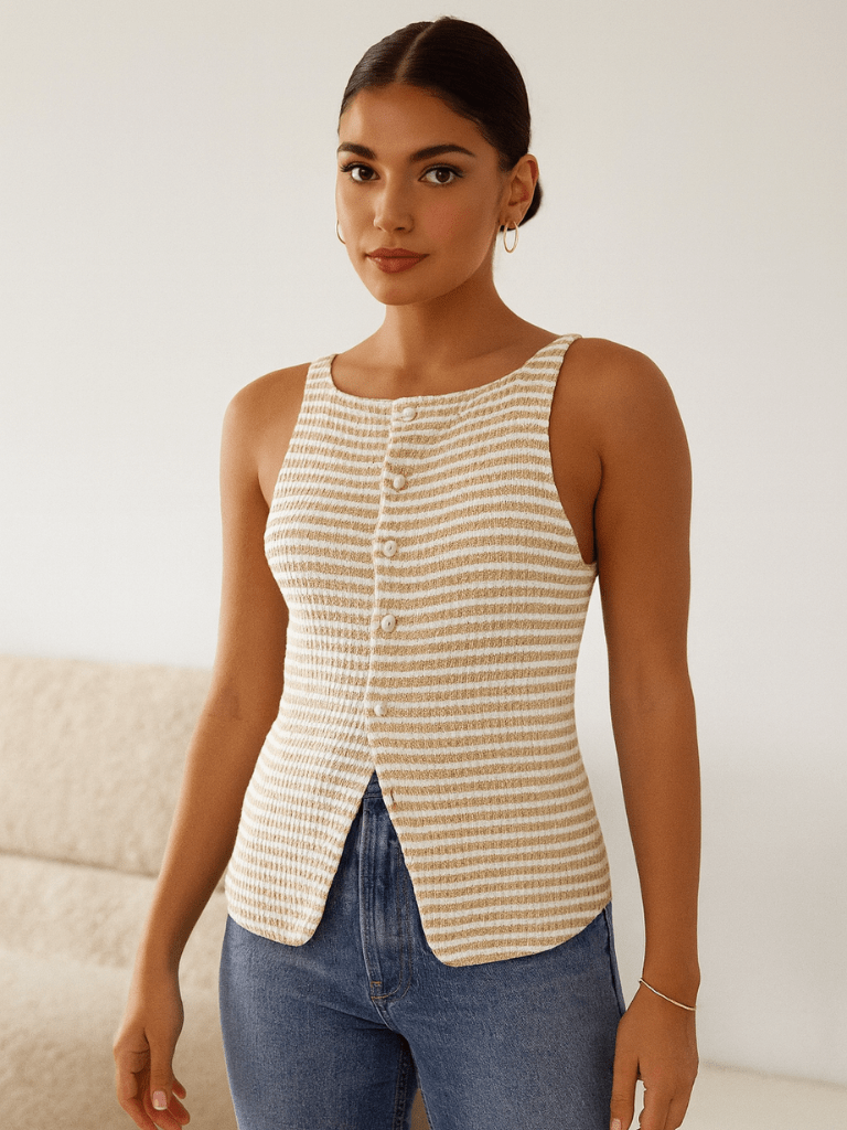 Colete-Maísa-Estampa-Listrada-Botões-Frontais-Damasco-loline-02