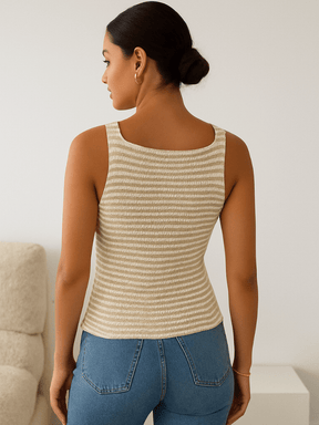 Colete-Maísa-Estampa-Listrada-Botões-Frontais-Damasco-loline-03