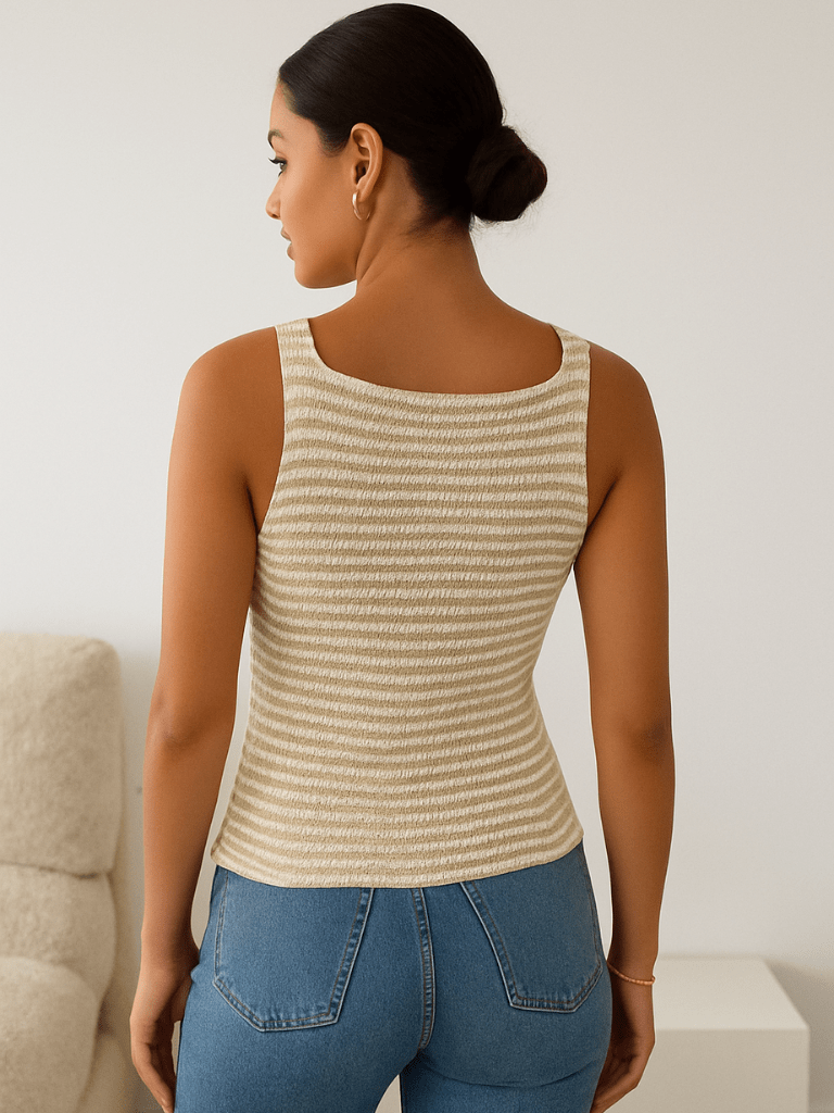 Colete-Maísa-Estampa-Listrada-Botões-Frontais-Damasco-loline-03