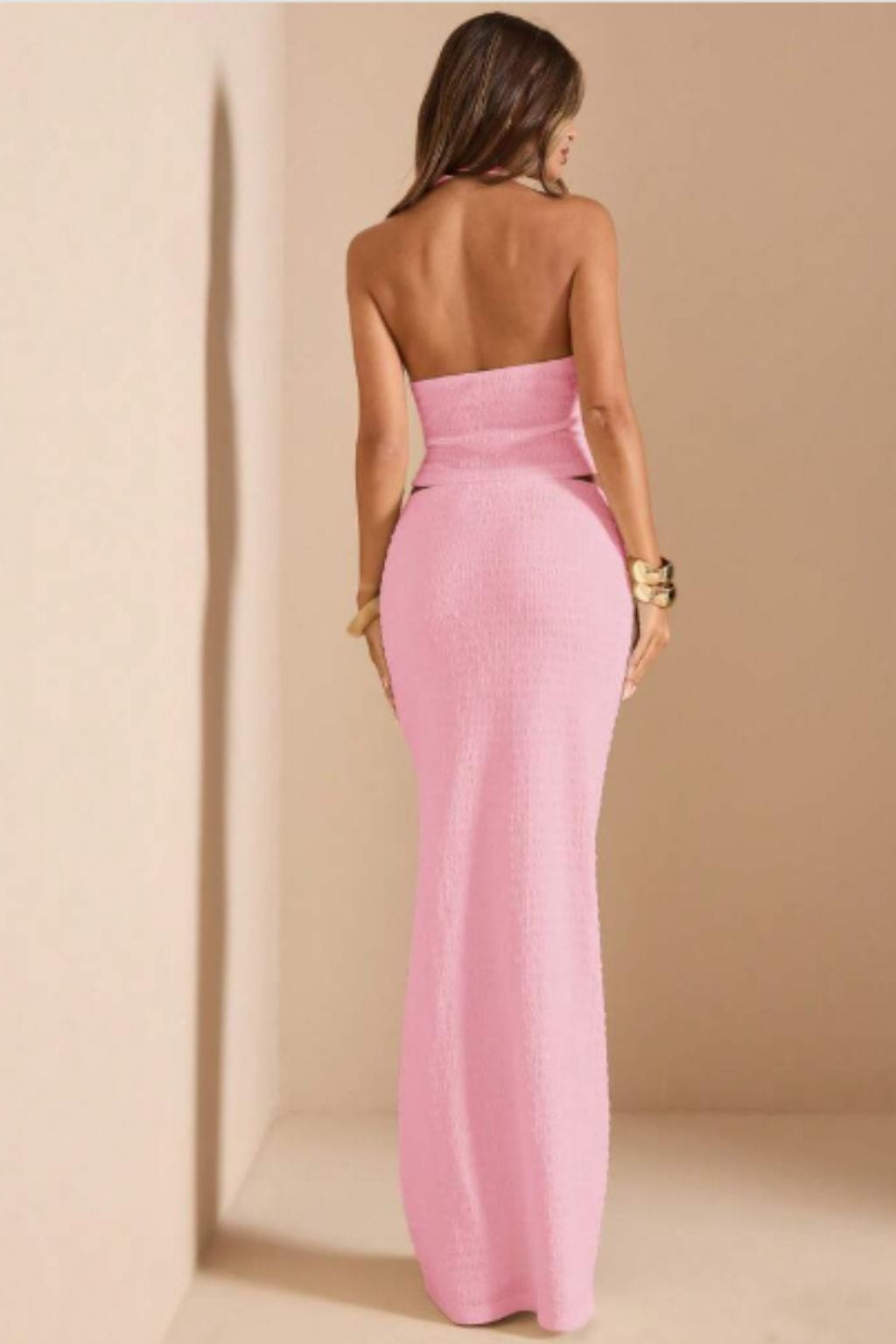 Conjunto-Burano-2-Peças-Top-Halter-e-Saia-Longa-Cintura-Alta-Rosa-LOLINE-02