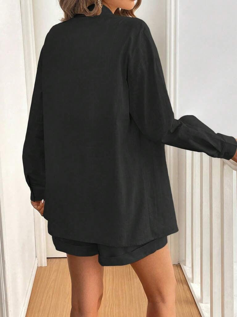 Conjunto-Feminino-Short-e-Blusa-100-Algodao-JasminePreto-Loline-01