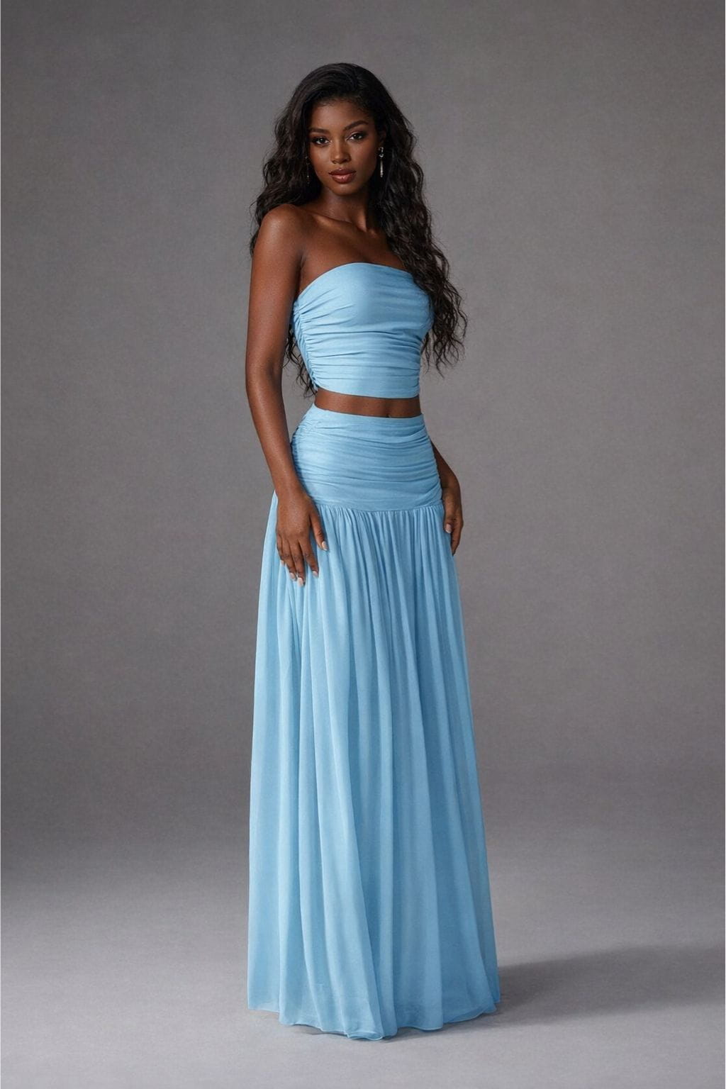 Conjunto-Giudecca-2-Peças-Top-e-Saia-Plissada-Longa-Azul-LOLINE-01