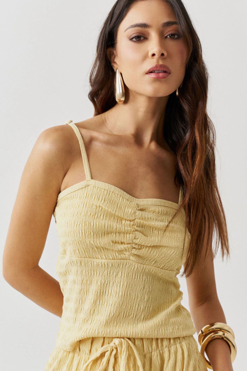 Conjunto-Matera-2-Peças-com-Blusa-Franzida-e-Calça-Aladim-Forrada-LOLINE-013