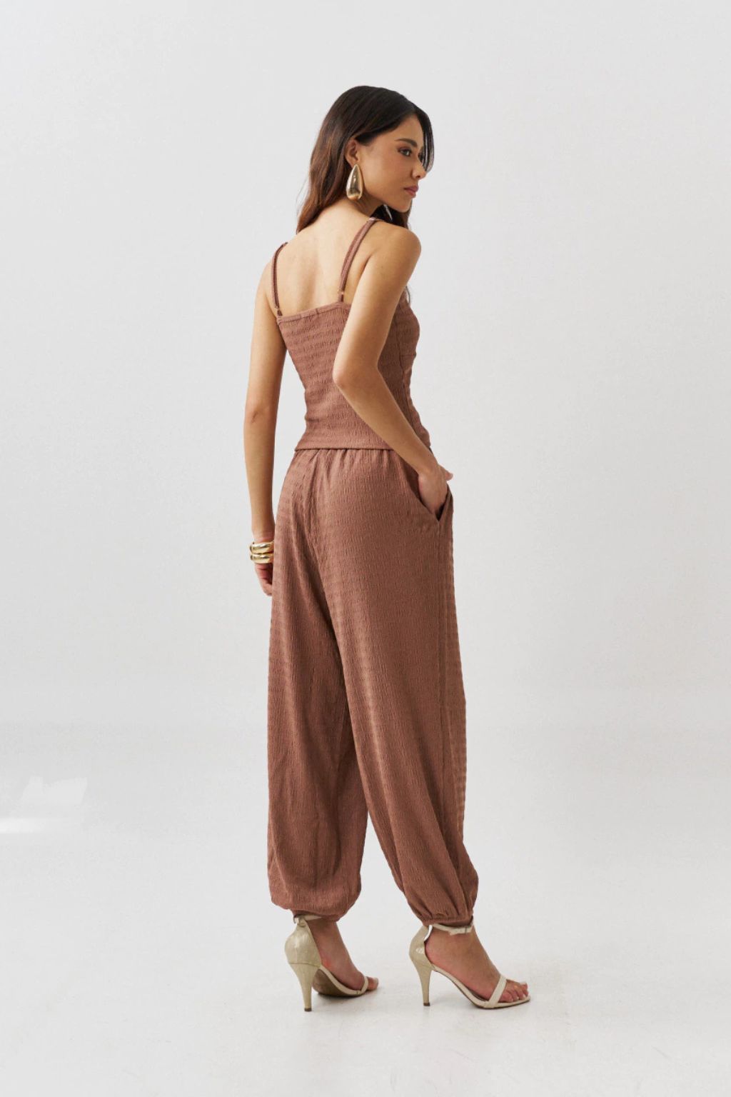 Conjunto-Matera-2-Peças-com-Blusa-Franzida-e-Calça-Aladim-Forrada-LOLINE-0166