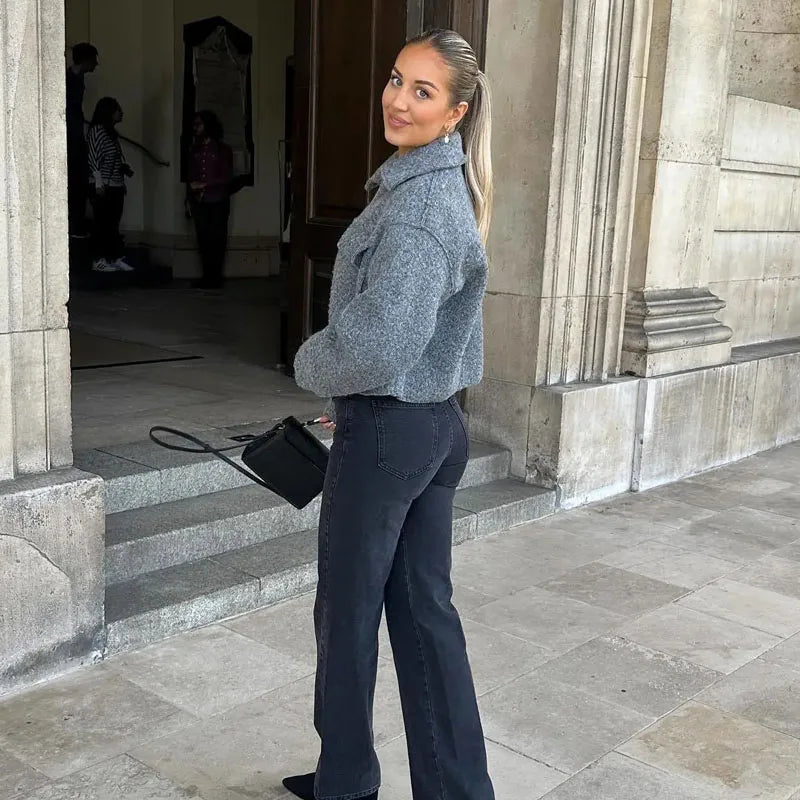 Jaqueta-Feminina-Zip-Colheita-Cinza-Colinas-Dourada-loline-03