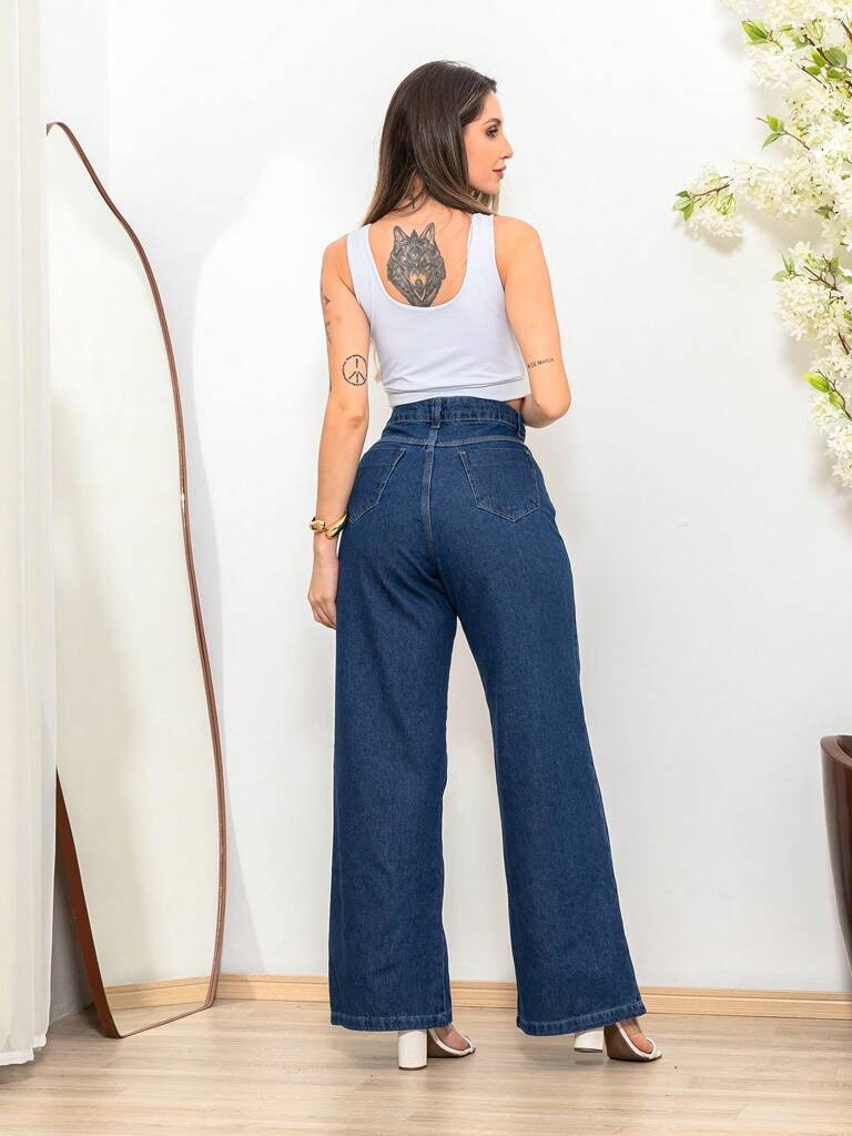 Jeans-Calça-Feminina-Wide-Leg-Tecido-Grosso-Lavagem-Azul-loline-03