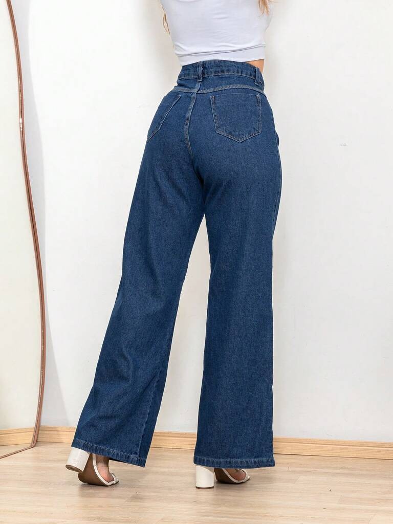 Jeans-Calça-Feminina-Wide-Leg-Tecido-Grosso-Lavagem-Azul-loline-05