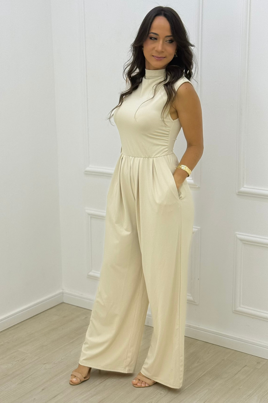 Macacão-Feminino-Karol-Acinturado-Liso-Longo-Damasco-LOLINE-01