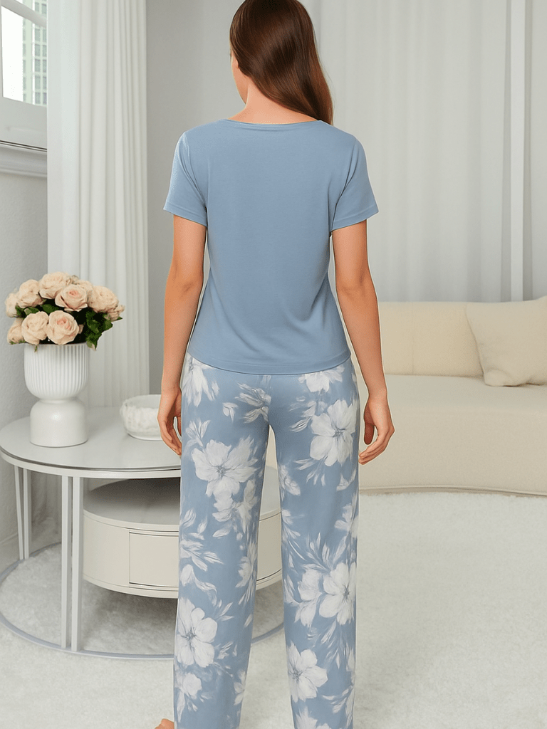Pijama-Feminino-Conjunto-Seda-Manga-Curta-Cinza-loline-03