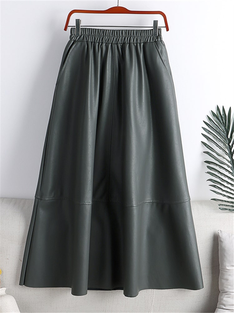 Saia-Midi-Couro-Eco-Cinza-LiuLiu-Loline-01