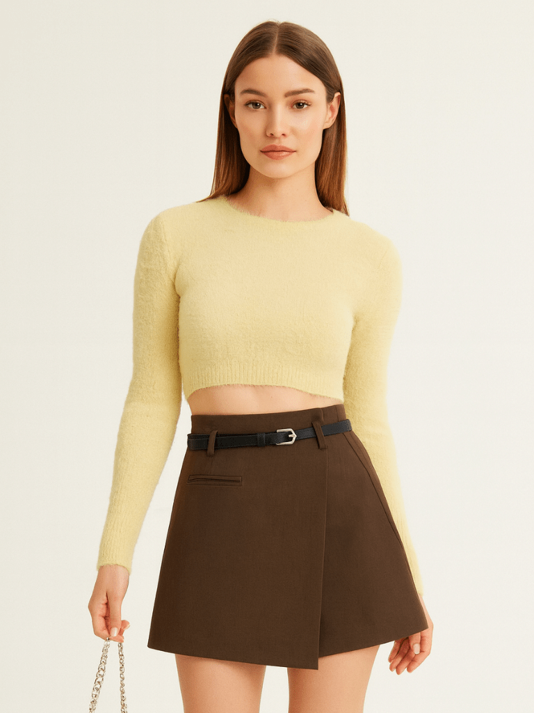 Short-Saia-Feminino-Alfaiataria-Marrom-Com-Cinto-Loline-017