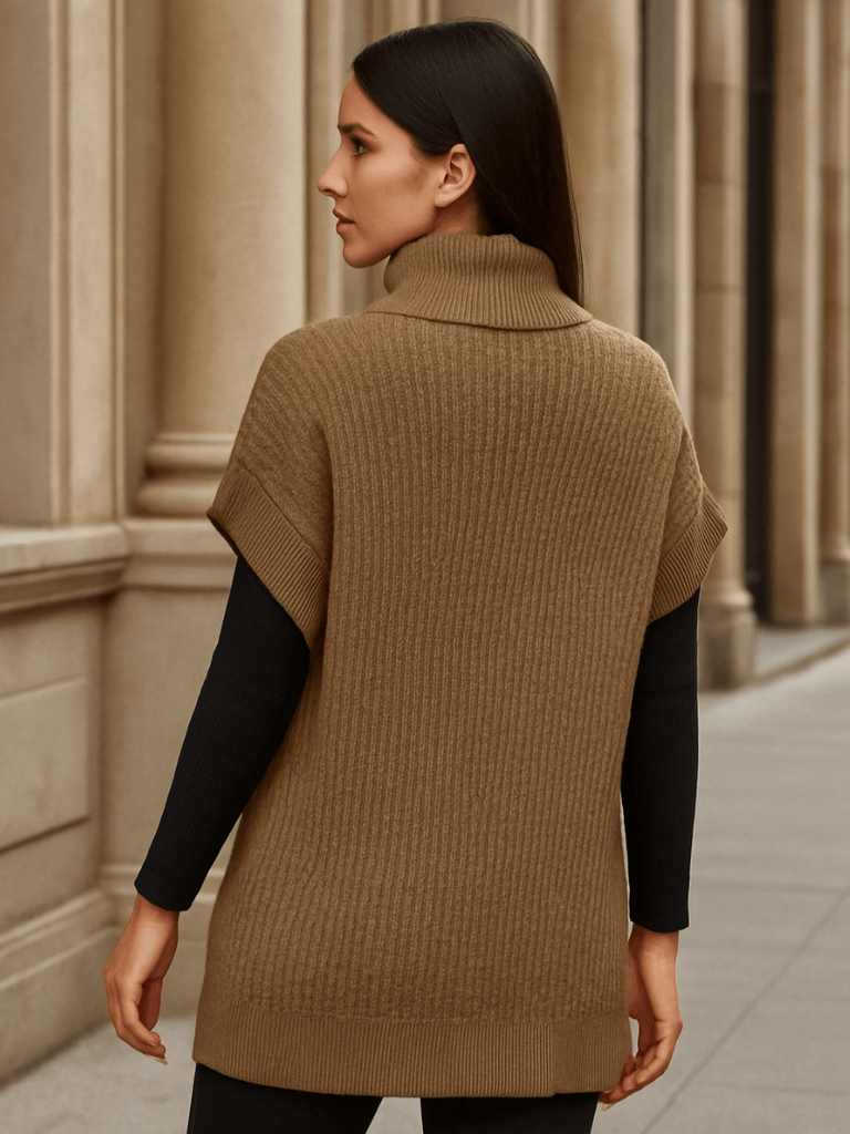 Sueter-Feminino-Gola-Alta-Manga-Asa-de-Morcego-Téo-Marrom-loline-03