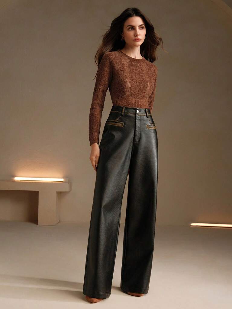 Suéter-Feminino-Gola-Redonda-Lã-Merino-Marrom-loline-02