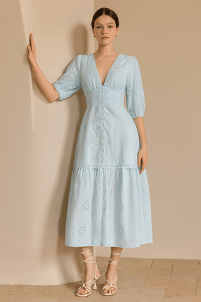 Vestido-Azul-Longo-Com-Renda-Decote-em-V-Loline-0112