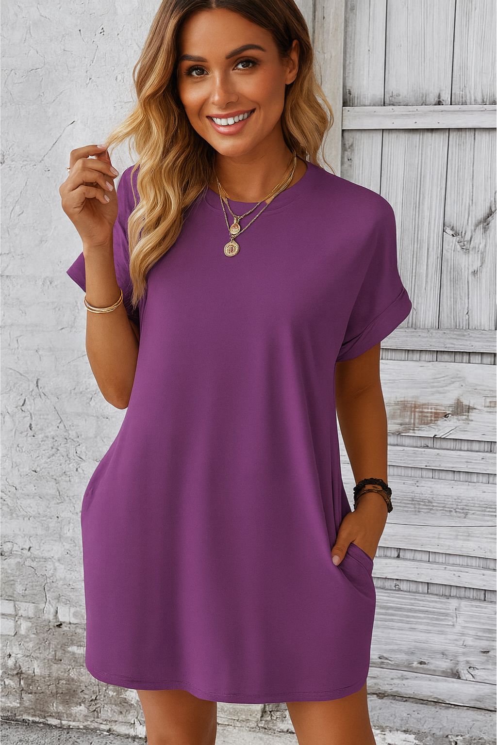 Vestido-Feminino-Curto-Roxo-Modelo-Casual-Ane-LOLINE-01