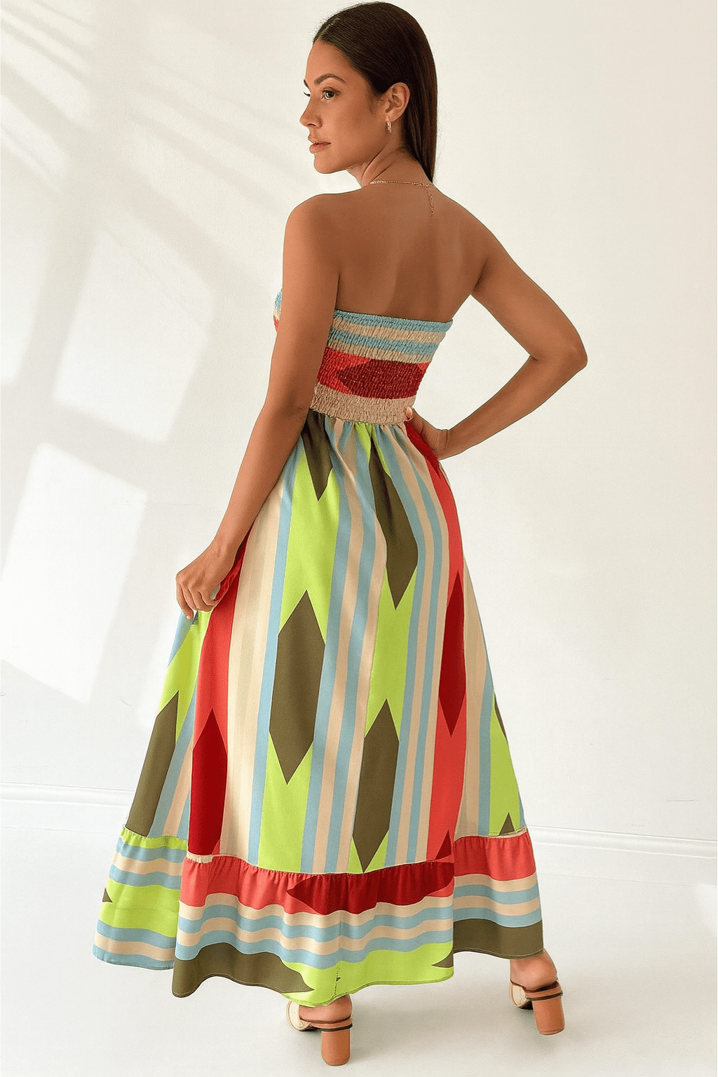 Vestido-Longo-Estampa-Geométrica-Vermelho-LOLINE-013