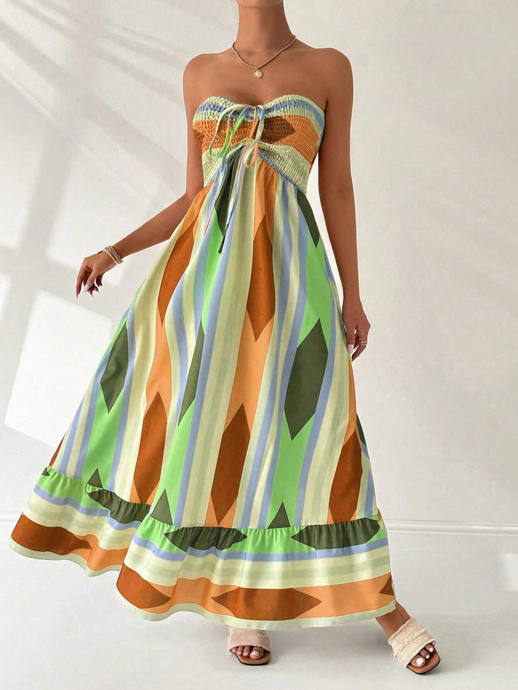 Vestido-Longo-Estampa-Geometrica-Amarelo-Loline-02