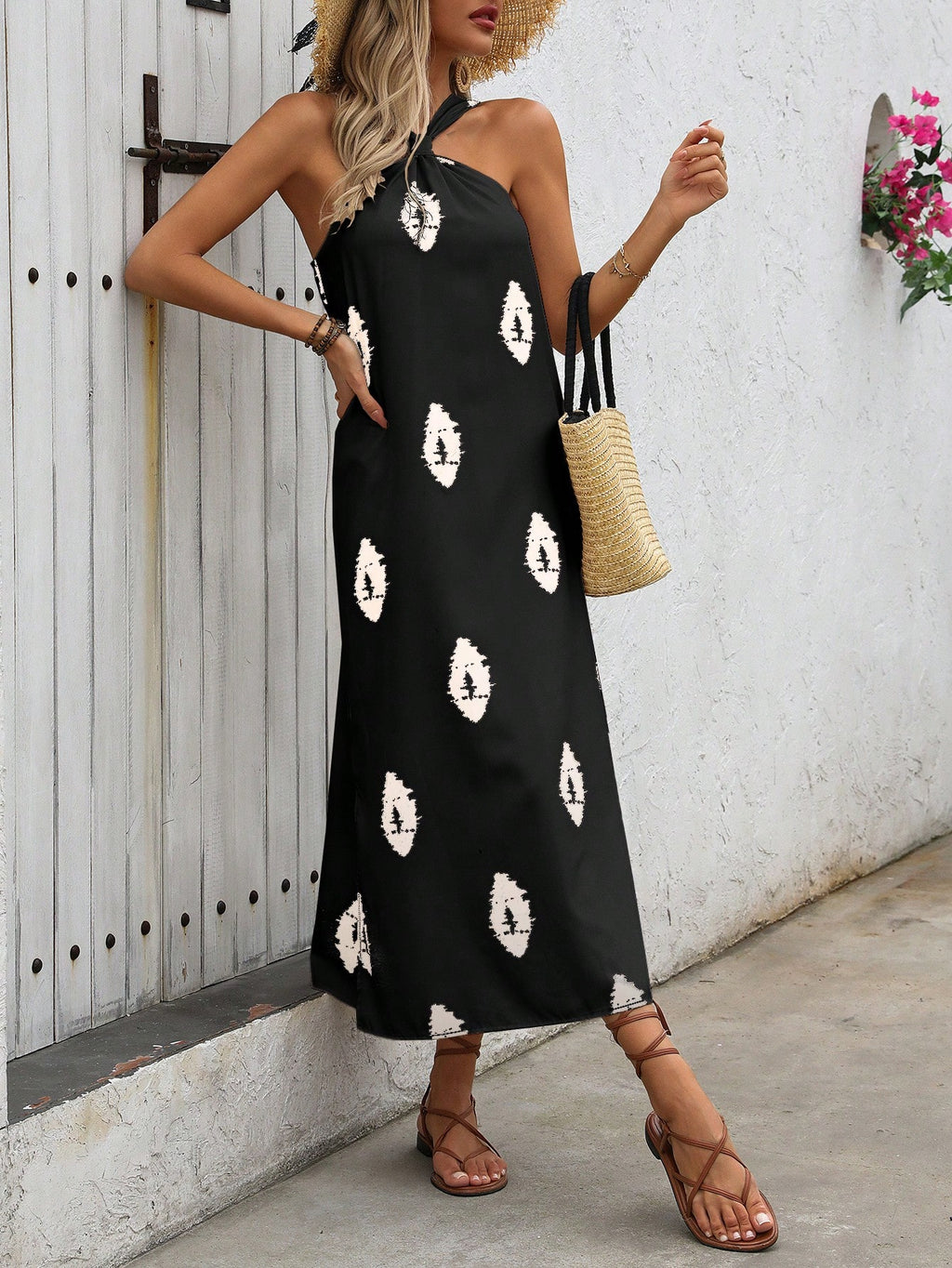 Vestido-Longo-Estampa-Geometrica-Decote-Halte-Hedena-loline-05