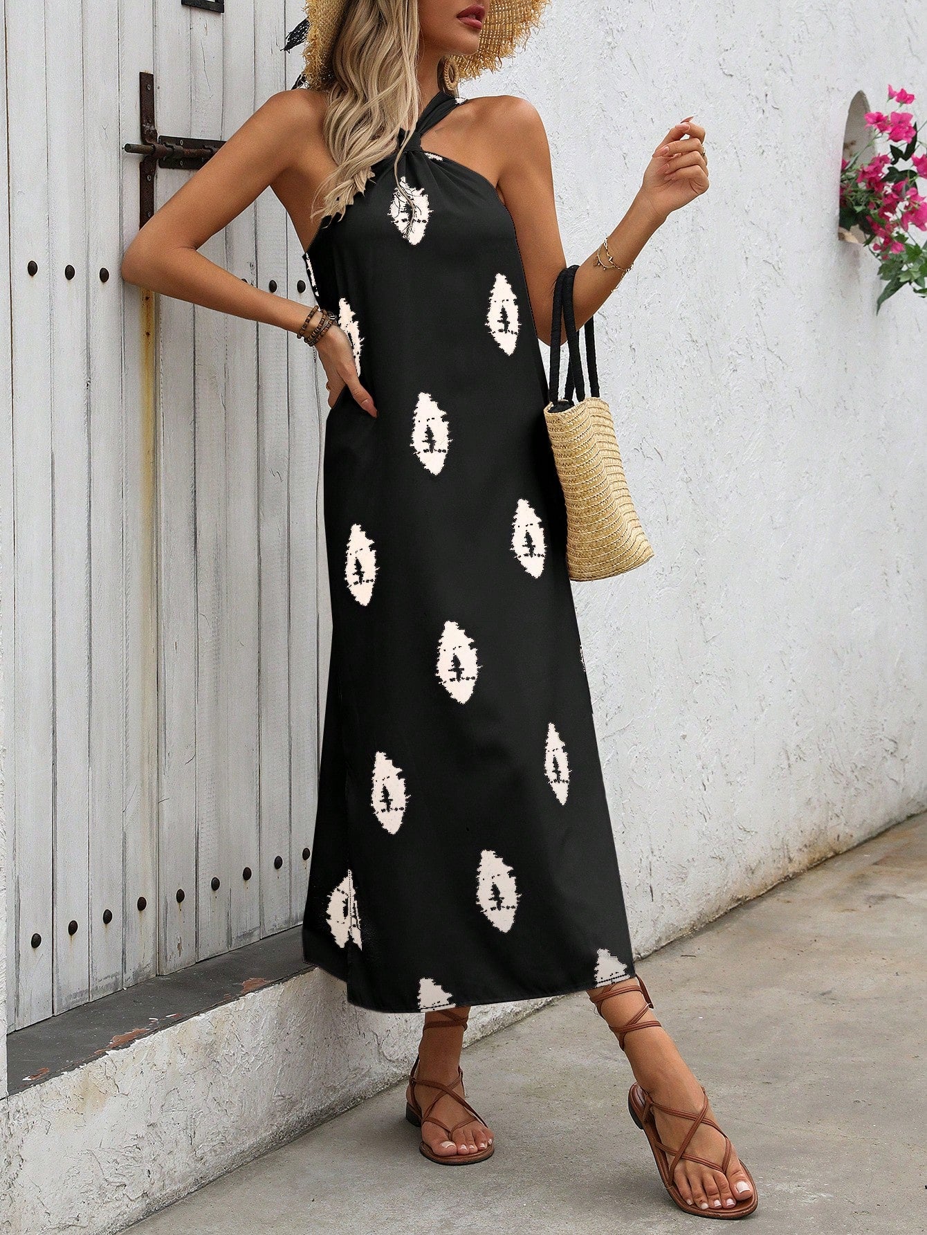 Vestido-Longo-Estampa-Geometrica-Decote-Halte-Hedena-loline-05