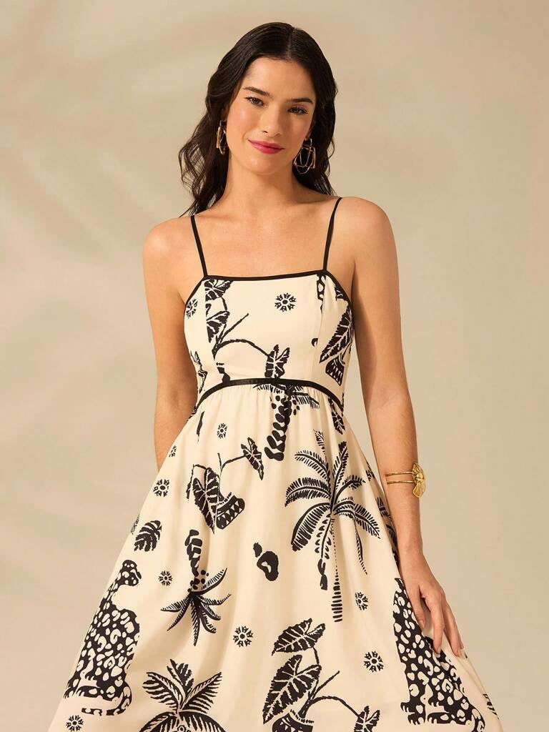 Vestido Longo Estampado Sevilha