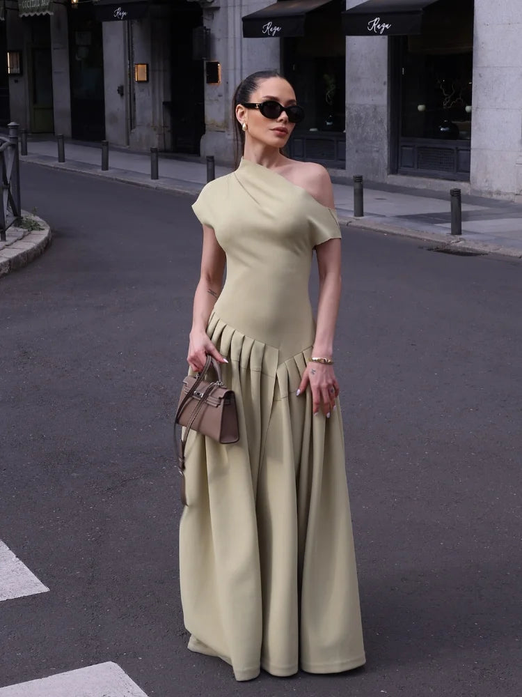 Vestido-Longo-Manga-Curta-Cabido-Cintura-Caroline-loline-09