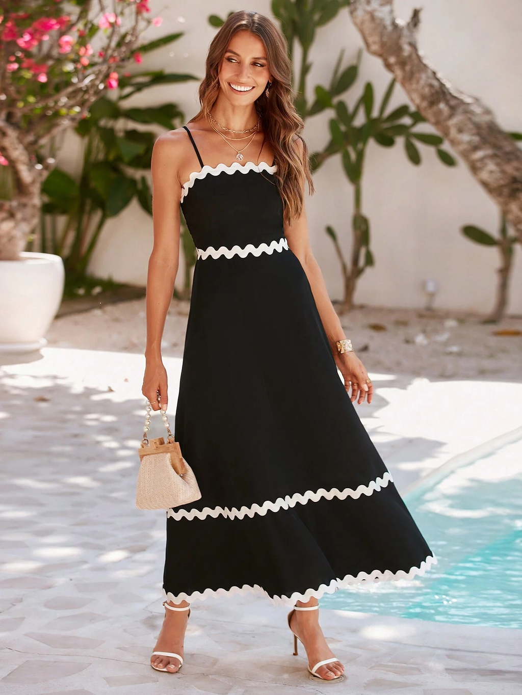 Vestido Longo Preto Estella