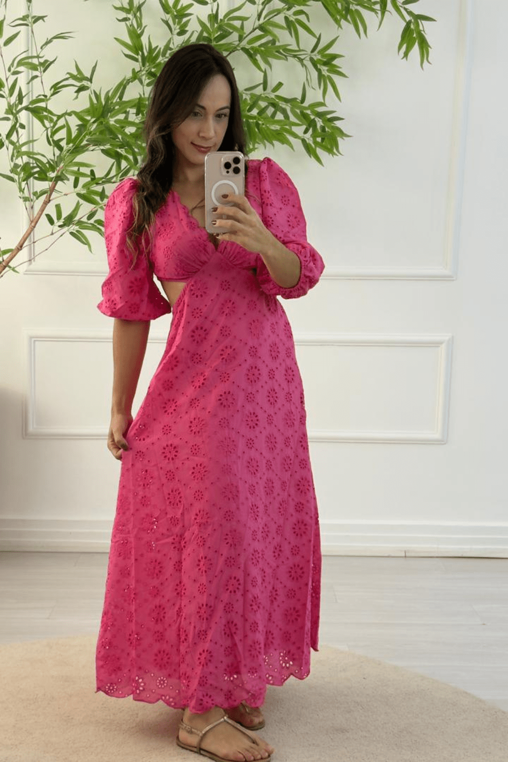 Vestido-Longo-Rosa-Decote-em-V-Guiana-Loline-01112