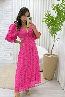 Vestido-Longo-Rosa-Decote-em-V-Guiana-Loline-011