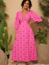 Vestido-Longo-Rosa-Decote-em-V-Guiana-Loline-0188