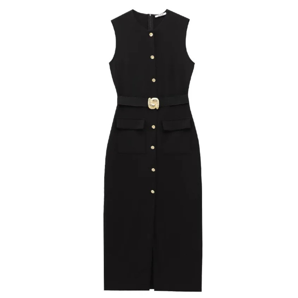 Vestido-Midi-Feminino-Gola-Redonda-com-Fenda-e-Cinto-Raquel-LOLINE-016