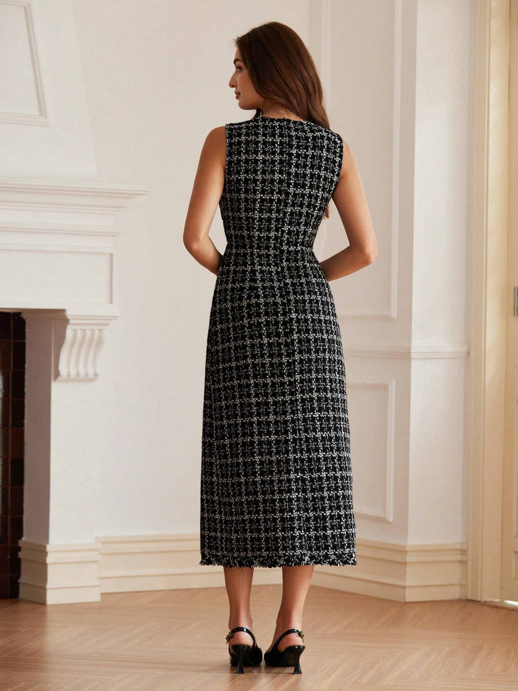 Vestido-Midi-Tweed-Francês-com-Mistura-de-Cores-Alyne-Loline-02