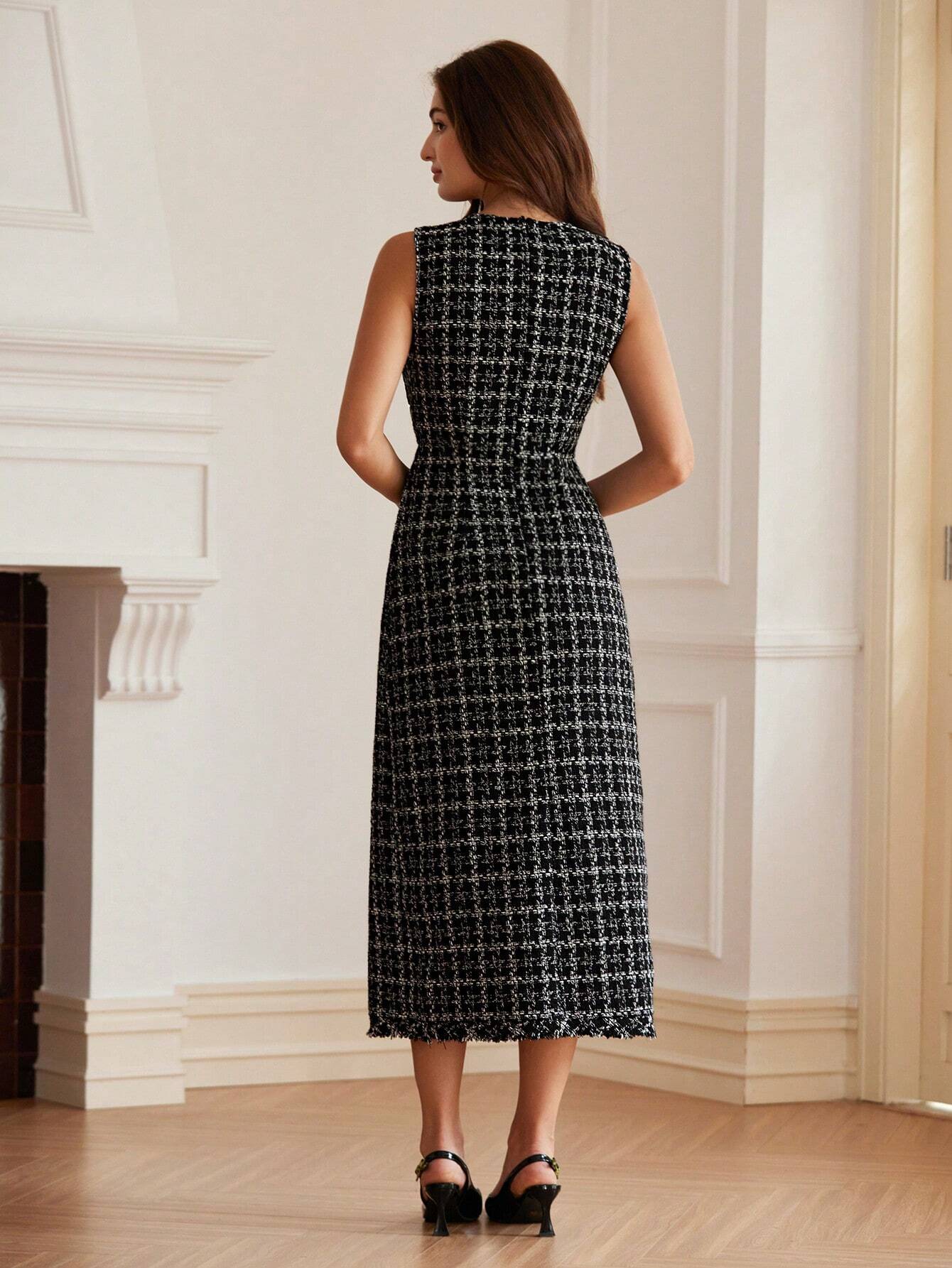 Vestido-Midi-Tweed-Francês-com-Mistura-de-Cores-Alyne-Loline-02