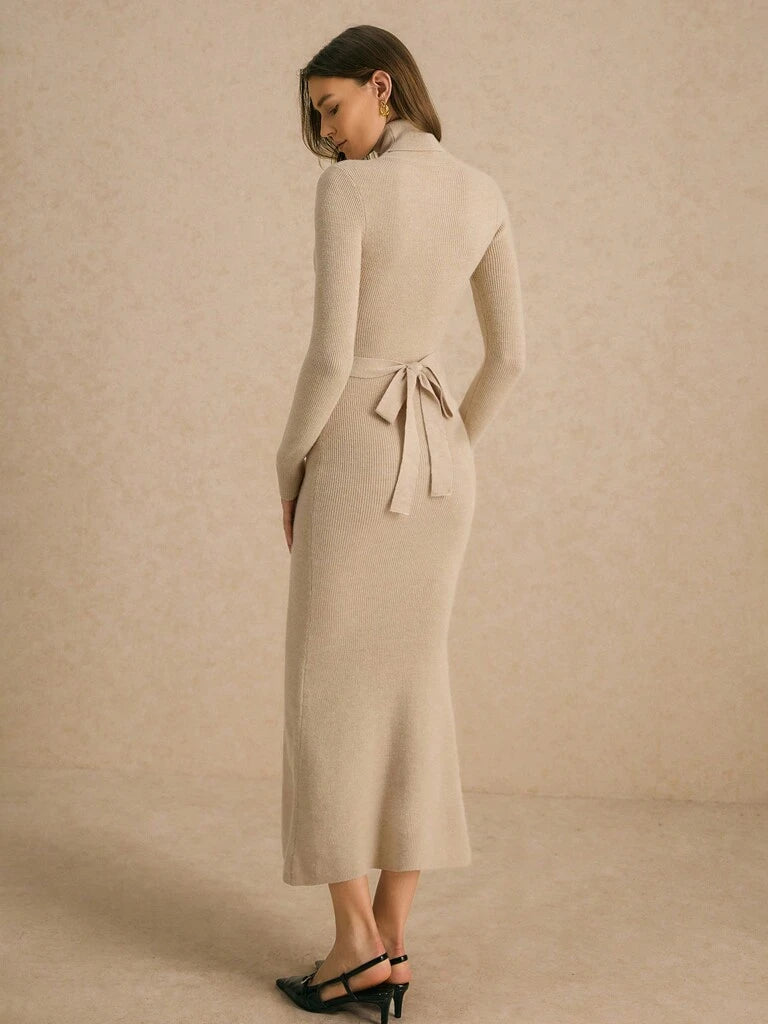 Vestido-Midi-de-Tricô-Gola-Alta-Damasco-Thalitta-LOLINE-03