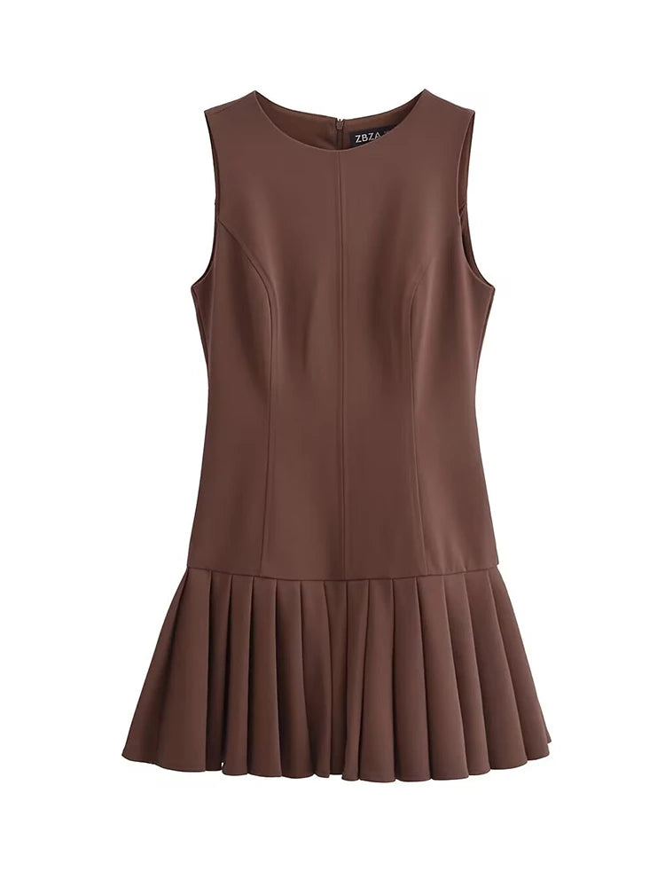 Vestido-Plissado-Sem-Mangas-Aurora-Serena-Marrom-loline-5