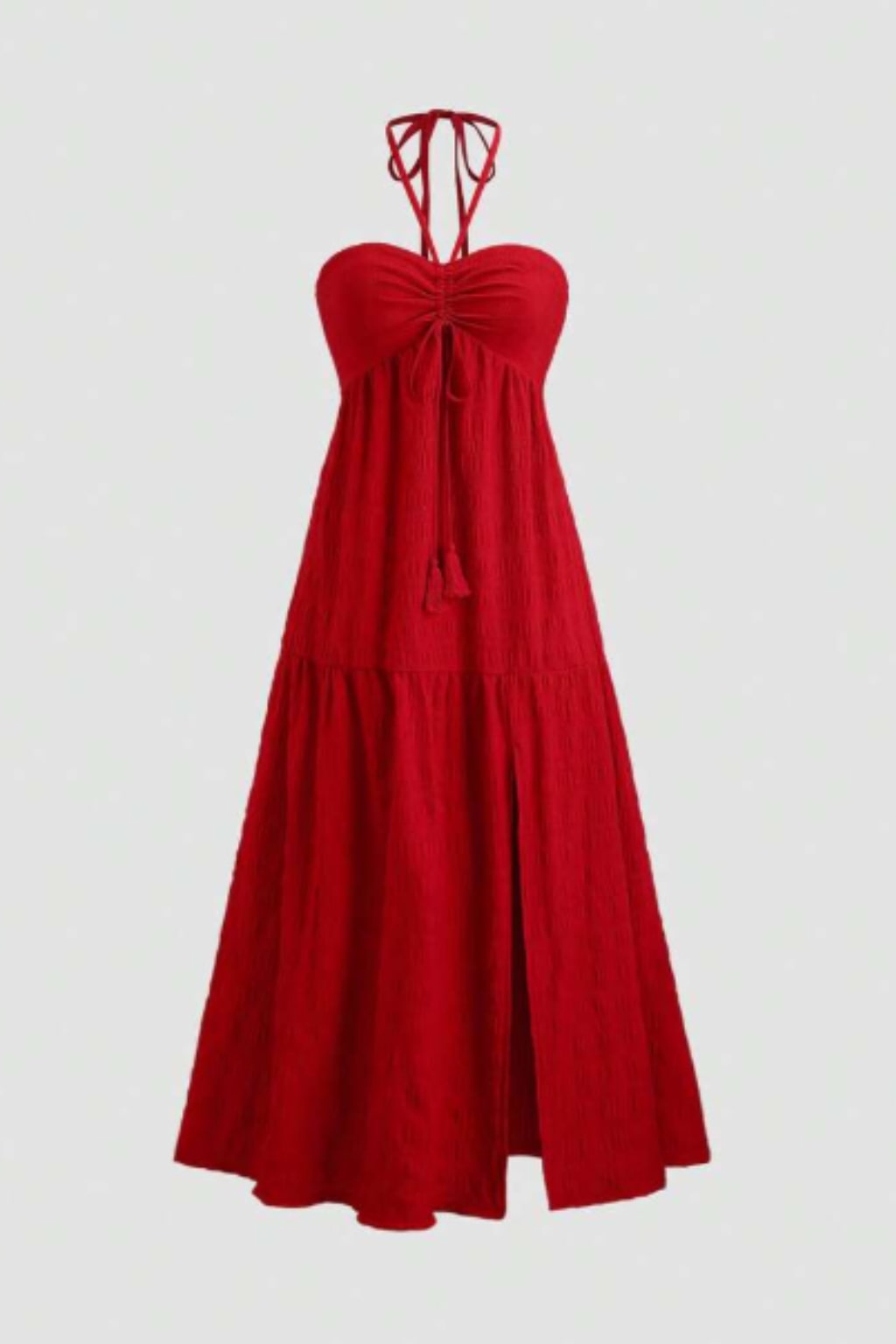 Vestido-Vermelho-Longo-Coralie-Amarração-no-Pescoço-Decote-Halter-LOLINE-01